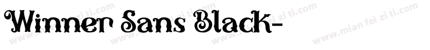 Winner Sans Black字体转换